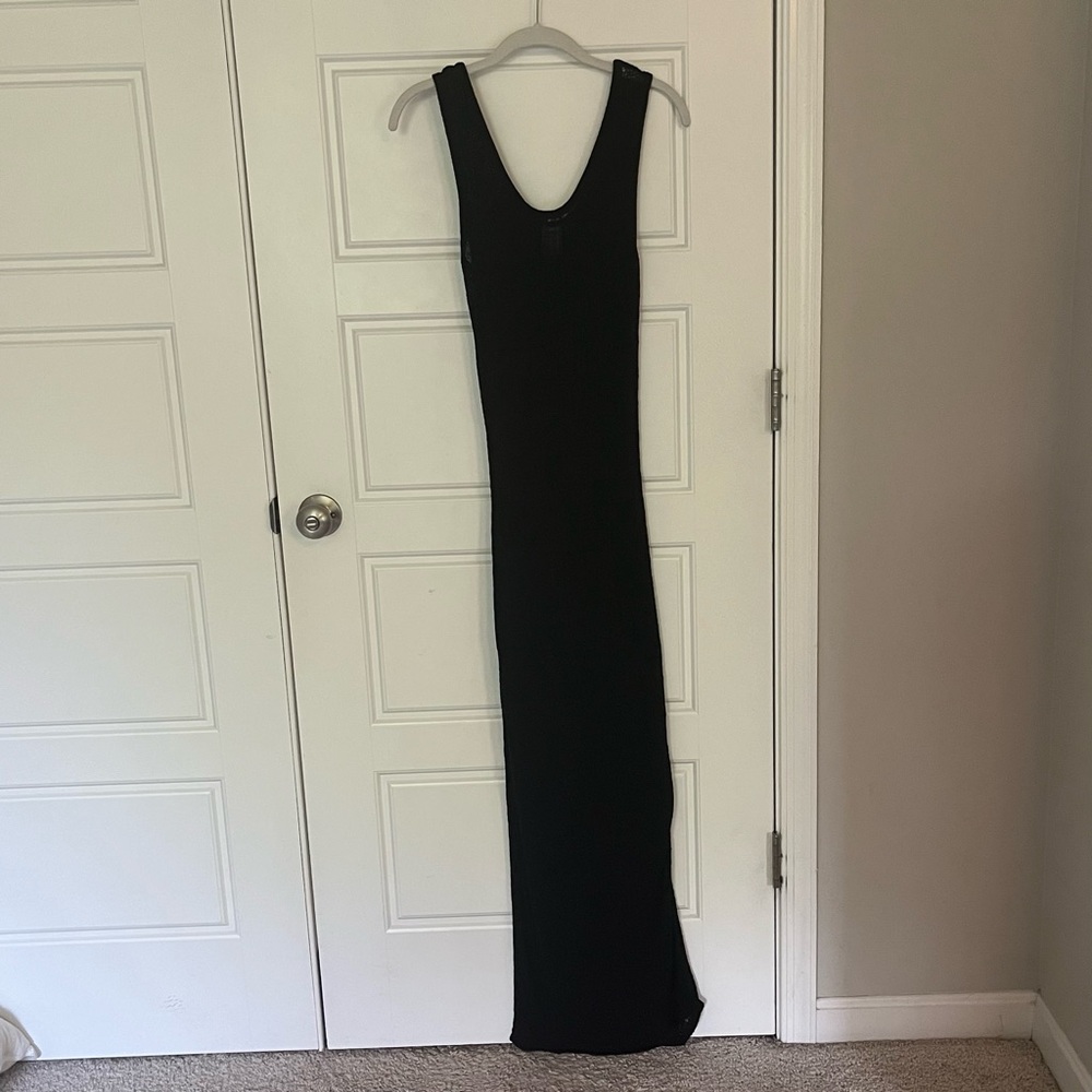 SALE Shade and Shore Black Knit Maxi Cover Up | M
